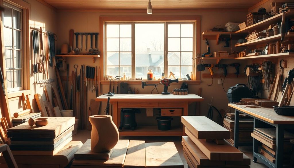 Beginner Woodworking Workshop Setup