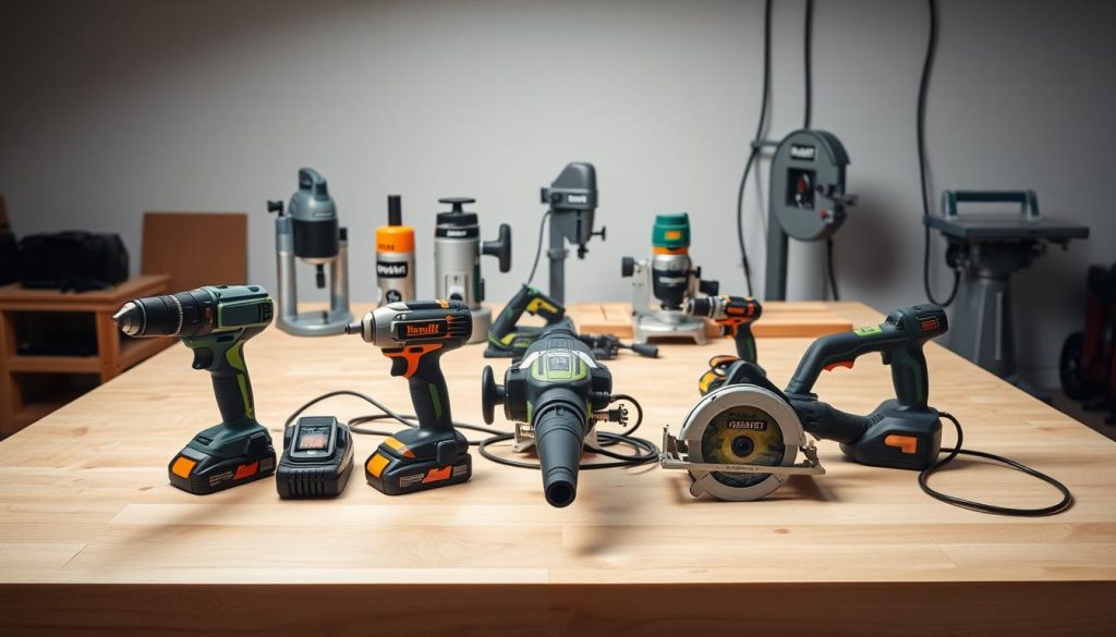 Corded and Cordless Woodworking Power Tools Comparison