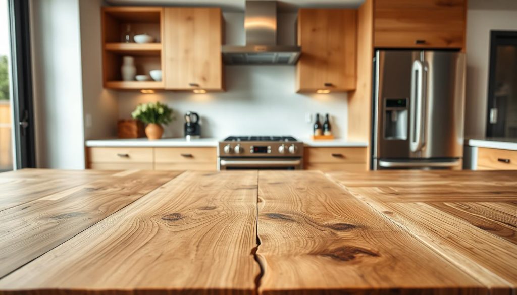 Eco-Friendly Reclaimed Wood Countertops